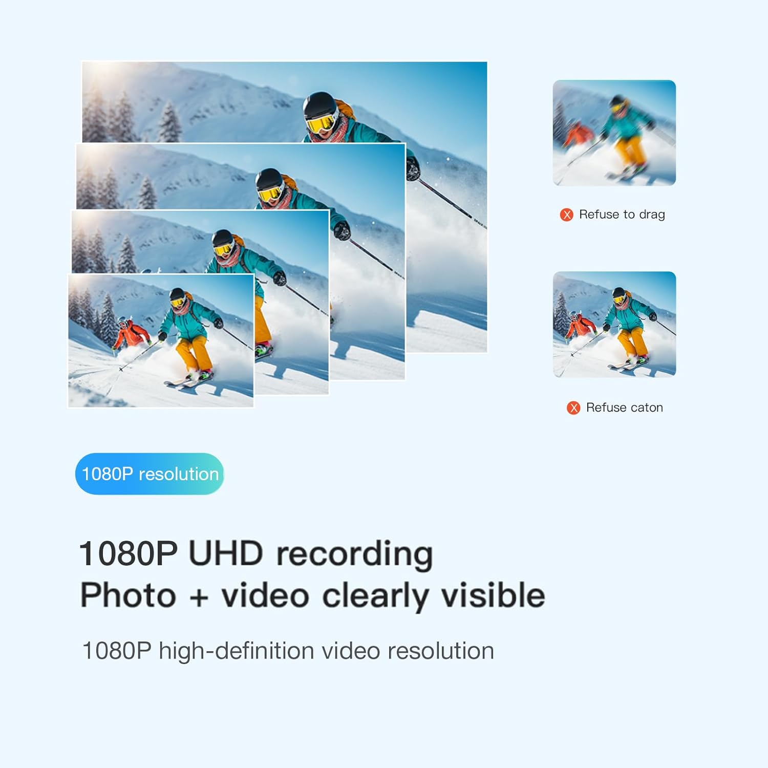 H7 64GB 1080P Thumb Action Camera, Mini Body Cameras, Wearable Pocket Vlogging Camera with Magnetic Lanyard, Small Portable Camcorder Helmet Cam for Work, Cycling, Travel, Pet Walking - Image 3