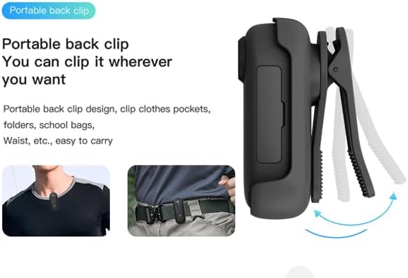 H7 64GB 1080P Thumb Action Camera, Mini Body Cameras, Wearable Pocket Vlogging Camera with Magnetic Lanyard, Small Portable Camcorder Helmet Cam for Work, Cycling, Travel, Pet Walking - Image 7